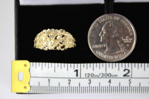 10k gold authentic nugget ring - nugget,