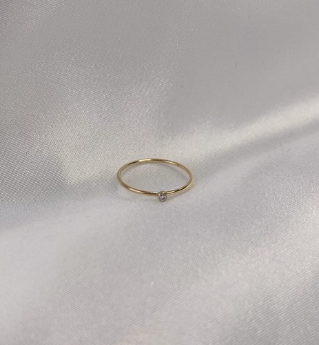 14k gold filled simple bezel - gold,
